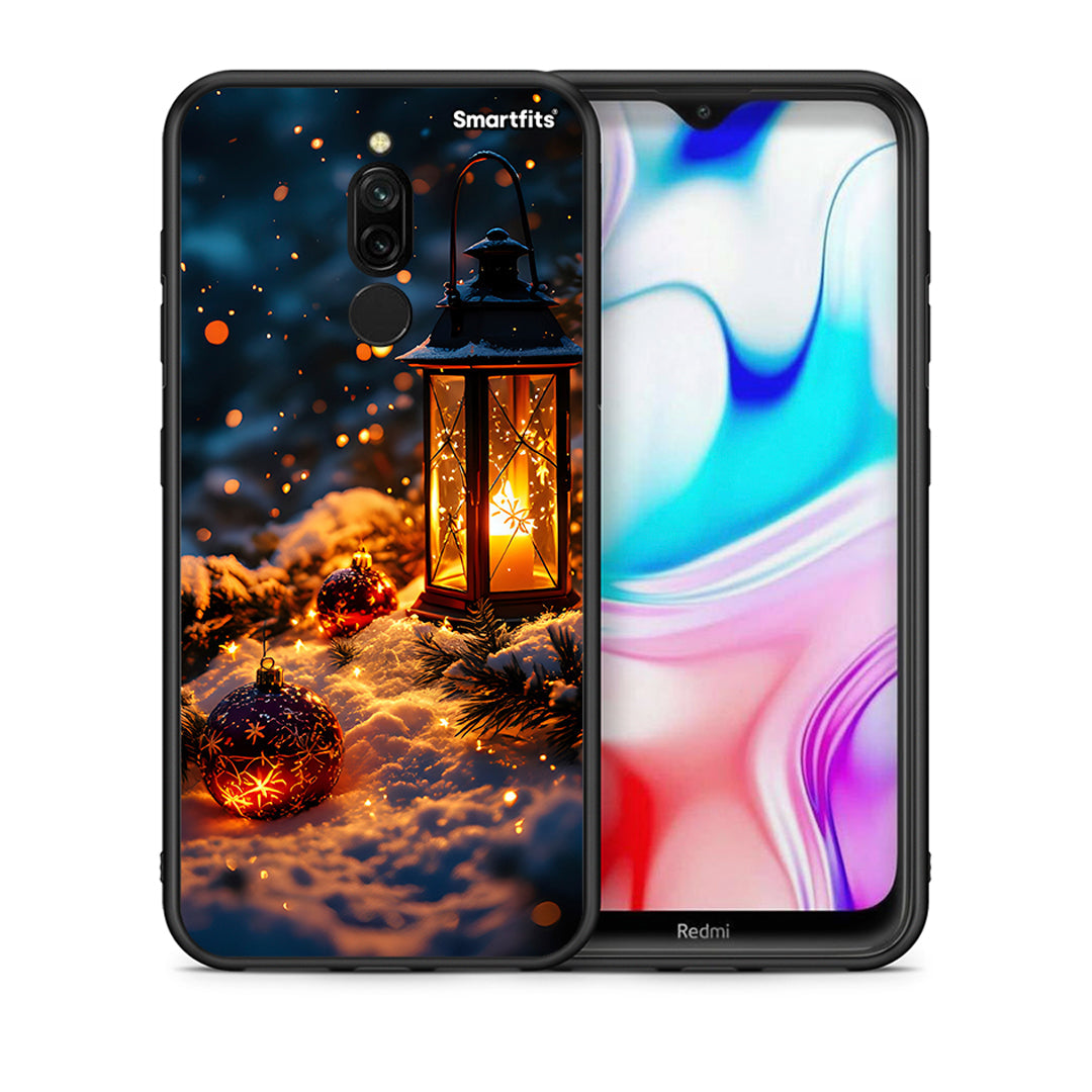 Θήκη Xiaomi Redmi 8 Christmas Ornaments από τη Smartfits με σχέδιο στο πίσω μέρος και μαύρο περίβλημα | Xiaomi Redmi 8 Christmas Ornaments case with colorful back and black bezels