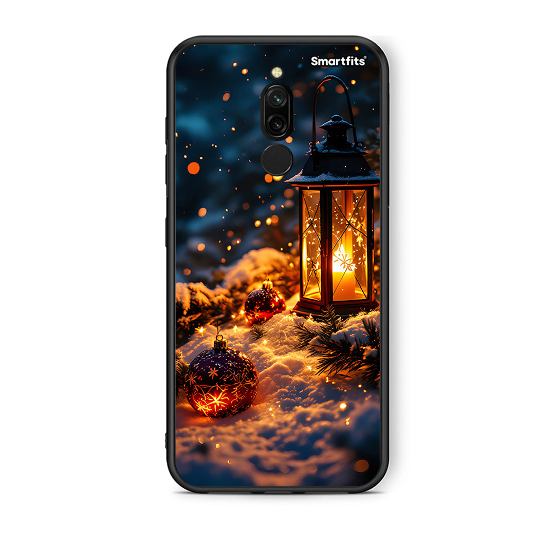 Xiaomi Redmi 8 Christmas Ornaments θήκη από τη Smartfits με σχέδιο στο πίσω μέρος και μαύρο περίβλημα | Smartphone case with colorful back and black bezels by Smartfits