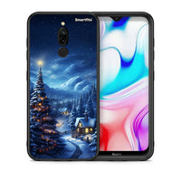 Thumbnail for Θήκη Xiaomi Redmi 8 Christmas Scenery από τη Smartfits με σχέδιο στο πίσω μέρος και μαύρο περίβλημα | Xiaomi Redmi 8 Christmas Scenery case with colorful back and black bezels