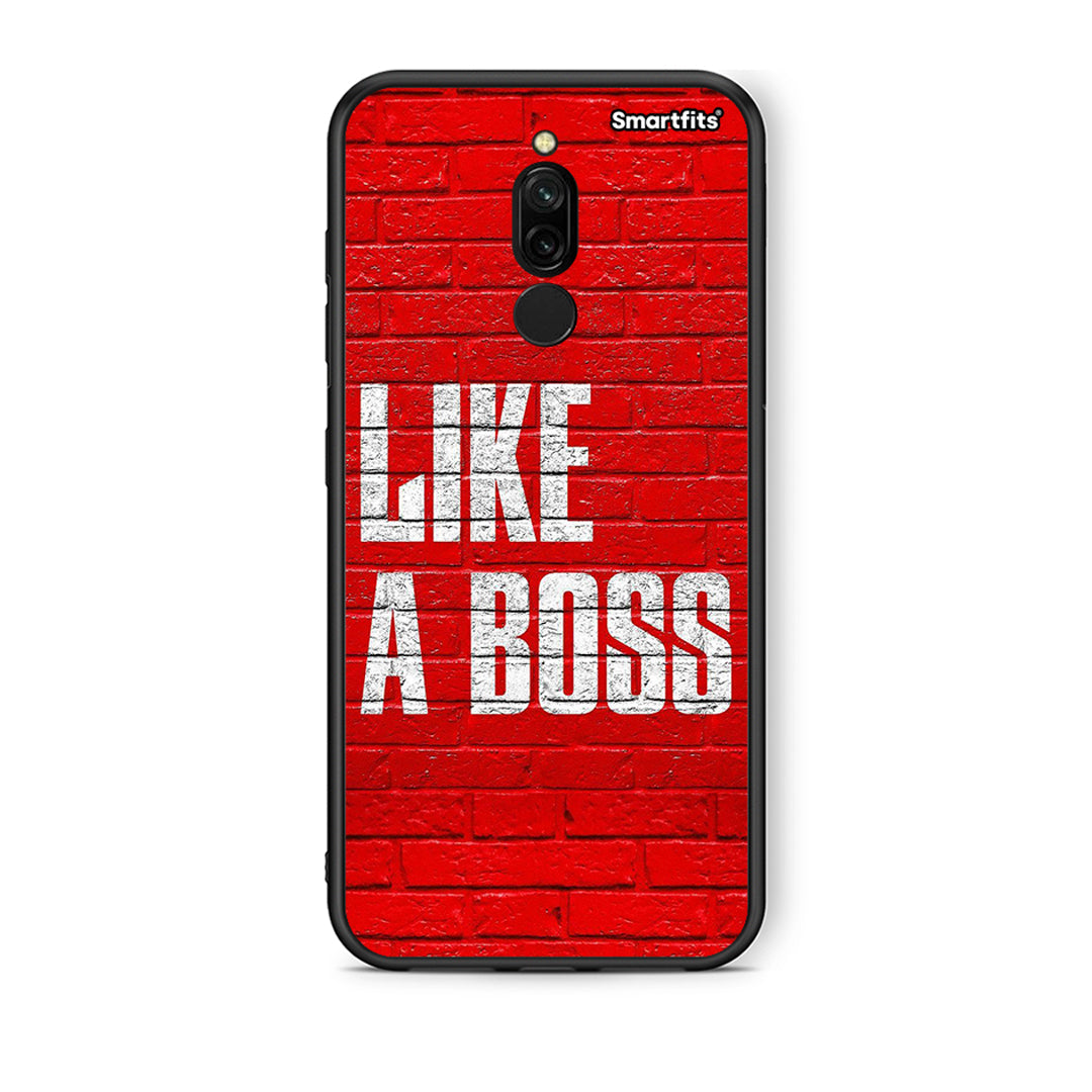 Xiaomi Redmi 8 Like A Boss θήκη από τη Smartfits με σχέδιο στο πίσω μέρος και μαύρο περίβλημα | Smartphone case with colorful back and black bezels by Smartfits