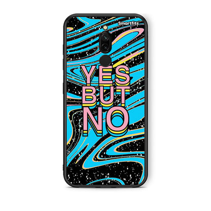Xiaomi Redmi 8 Yes But No θήκη από τη Smartfits με σχέδιο στο πίσω μέρος και μαύρο περίβλημα | Smartphone case with colorful back and black bezels by Smartfits