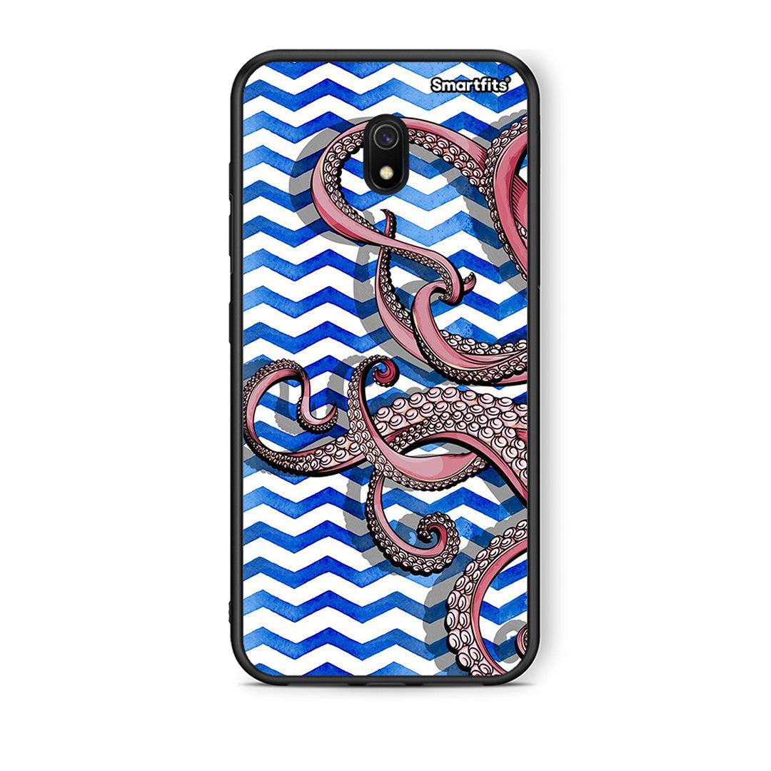 Xiaomi Redmi 8A Chevron Devilfish θήκη από τη Smartfits με σχέδιο στο πίσω μέρος και μαύρο περίβλημα | Smartphone case with colorful back and black bezels by Smartfits