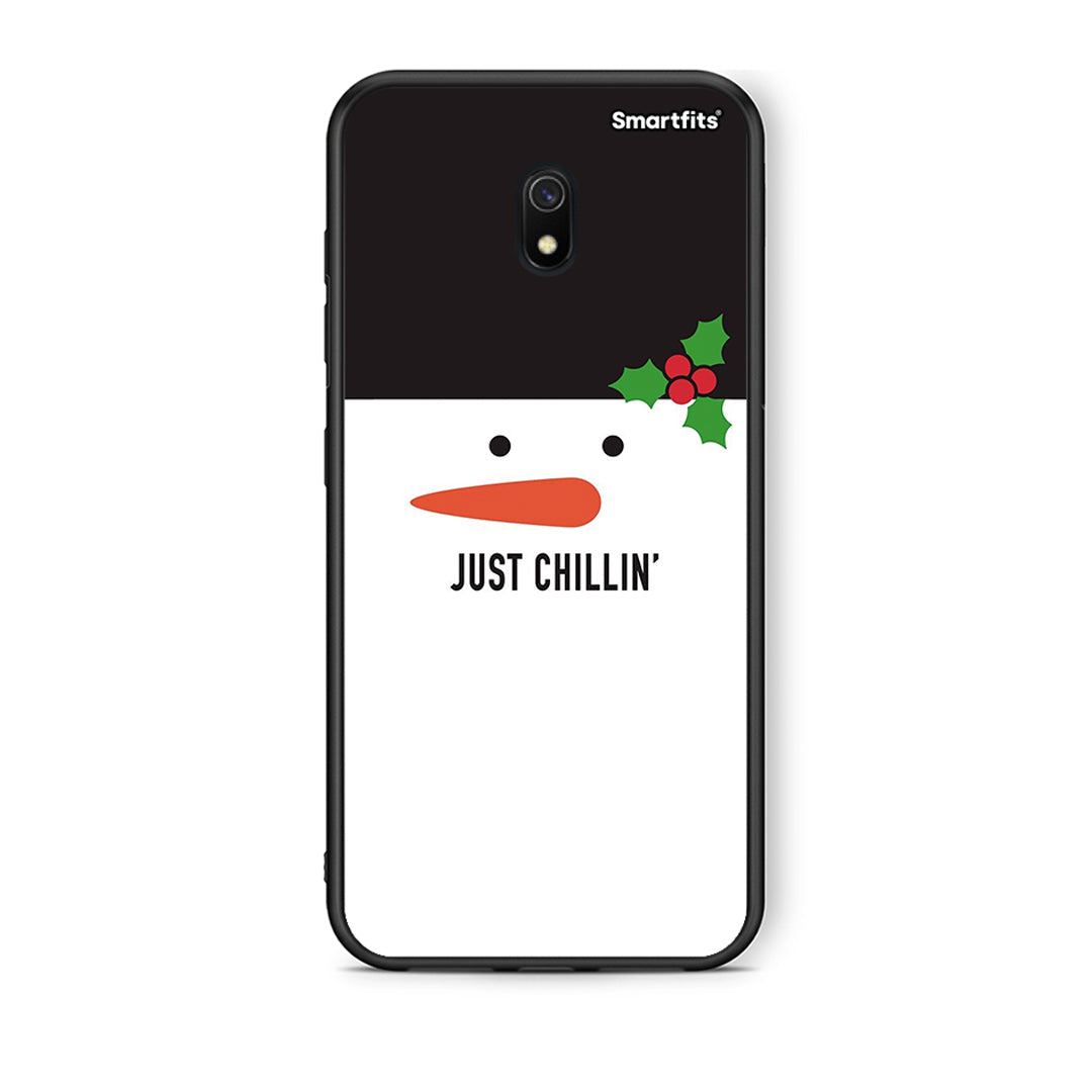 Xiaomi Redmi 8A Christmas Chillin θήκη από τη Smartfits με σχέδιο στο πίσω μέρος και μαύρο περίβλημα | Smartphone case with colorful back and black bezels by Smartfits