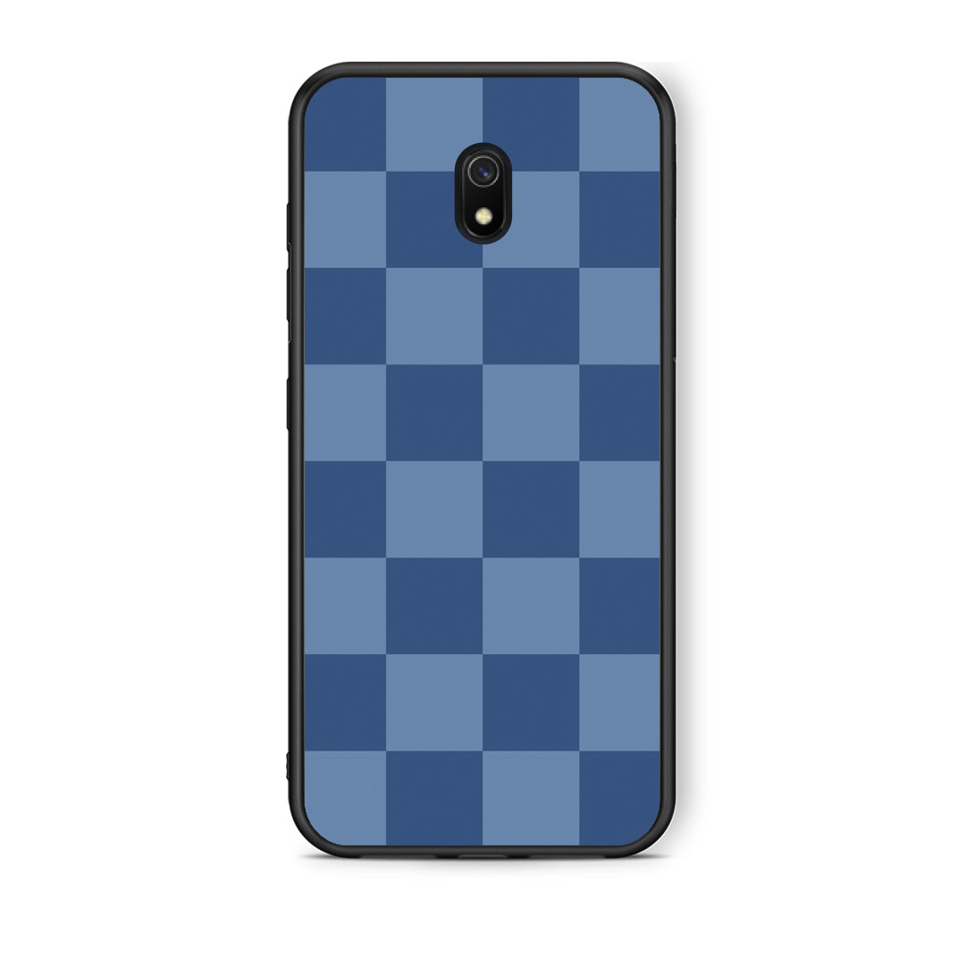 Θήκη Xiaomi Redmi 8A Denim Blue Checkerboard από τη Smartfits με σχέδιο στο πίσω μέρος και μαύρο περίβλημα | Xiaomi Redmi 8A Denim Blue Checkerboard case with colorful back and black bezels