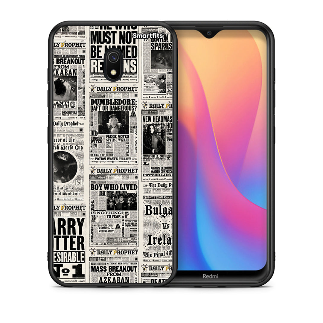 Θήκη Xiaomi Redmi 8A Harry Paper από τη Smartfits με σχέδιο στο πίσω μέρος και μαύρο περίβλημα | Xiaomi Redmi 8A Harry Paper case with colorful back and black bezels