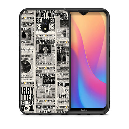 Θήκη Xiaomi Redmi 8A Harry Paper από τη Smartfits με σχέδιο στο πίσω μέρος και μαύρο περίβλημα | Xiaomi Redmi 8A Harry Paper case with colorful back and black bezels