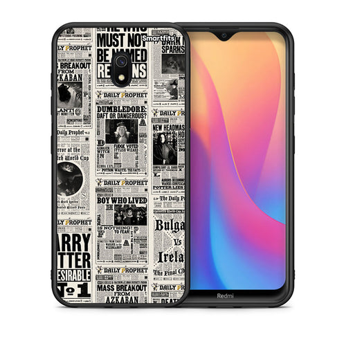 Θήκη Xiaomi Redmi 8A Harry Paper από τη Smartfits με σχέδιο στο πίσω μέρος και μαύρο περίβλημα | Xiaomi Redmi 8A Harry Paper case with colorful back and black bezels