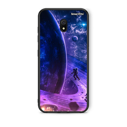 Xiaomi Redmi 8A Lost Astronaut θήκη από τη Smartfits με σχέδιο στο πίσω μέρος και μαύρο περίβλημα | Smartphone case with colorful back and black bezels by Smartfits