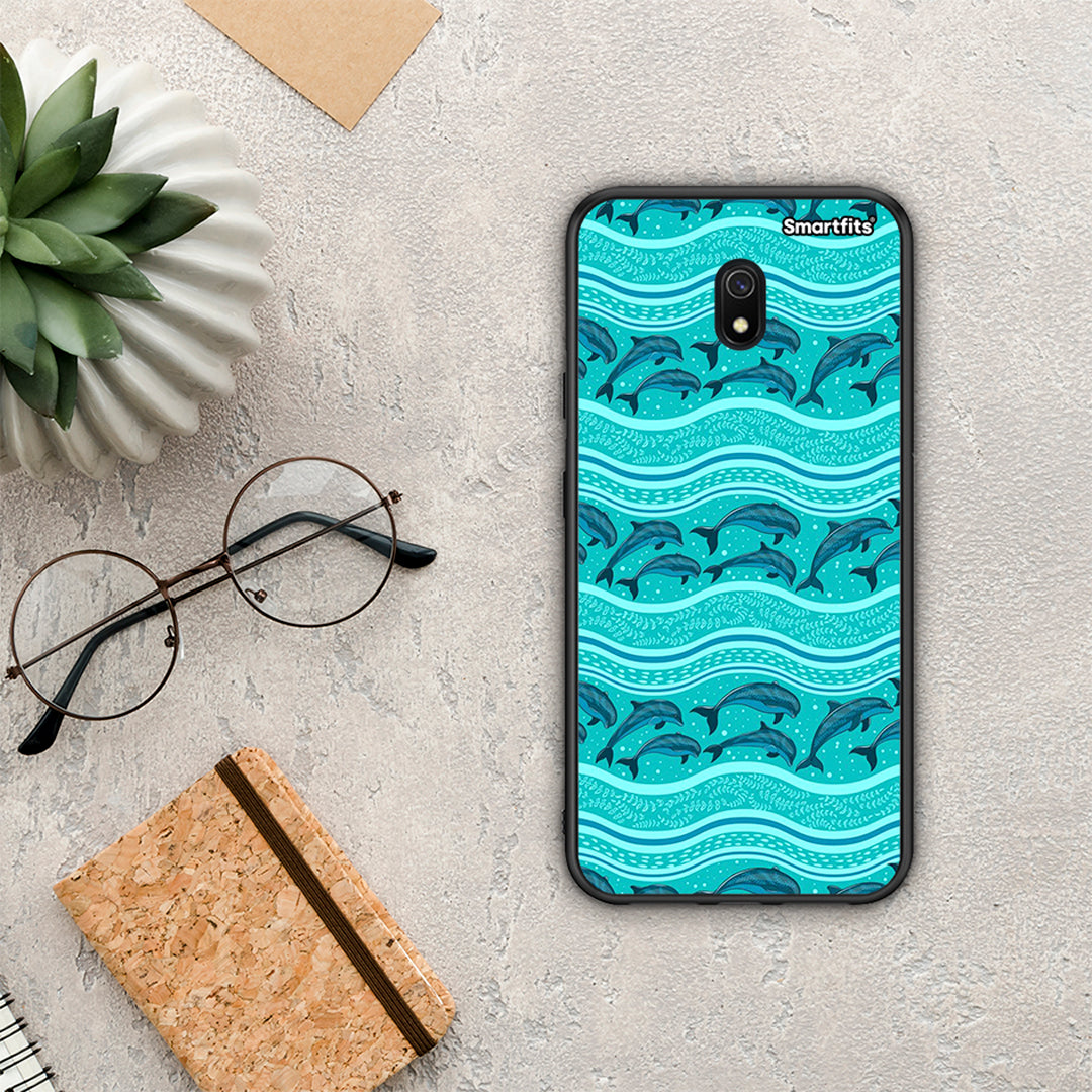 Swimming Dolphins - Xiaomi Redmi 8A θήκη