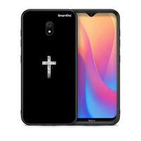 Thumbnail for Θήκη Xiaomi Redmi 8A White Cross από τη Smartfits με σχέδιο στο πίσω μέρος και μαύρο περίβλημα | Xiaomi Redmi 8A White Cross case with colorful back and black bezels