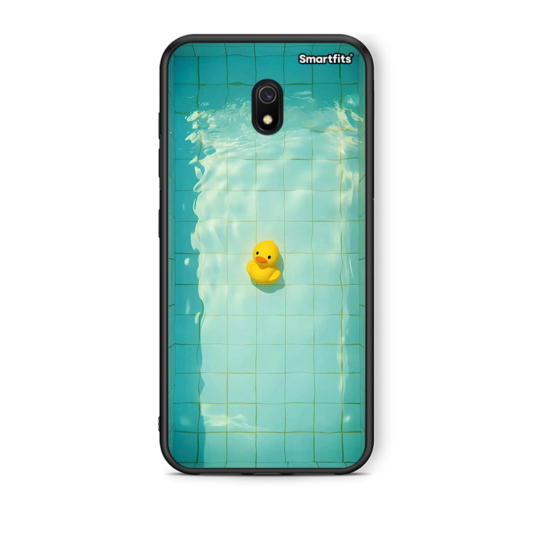 Xiaomi Redmi 8A Yellow Duck θήκη από τη Smartfits με σχέδιο στο πίσω μέρος και μαύρο περίβλημα | Smartphone case with colorful back and black bezels by Smartfits