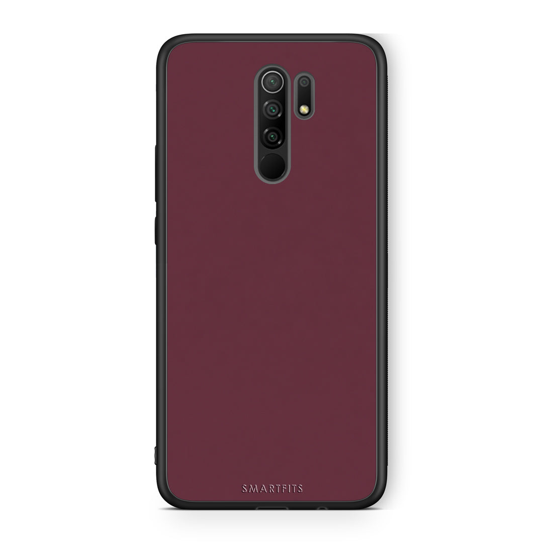Θήκη Xiaomi Redmi 9 / 9 Prime Muted Burgundy από τη Smartfits με σχέδιο στο πίσω μέρος και μαύρο περίβλημα | Xiaomi Redmi 9 / 9 Prime Muted Burgundy case with colorful back and black bezels