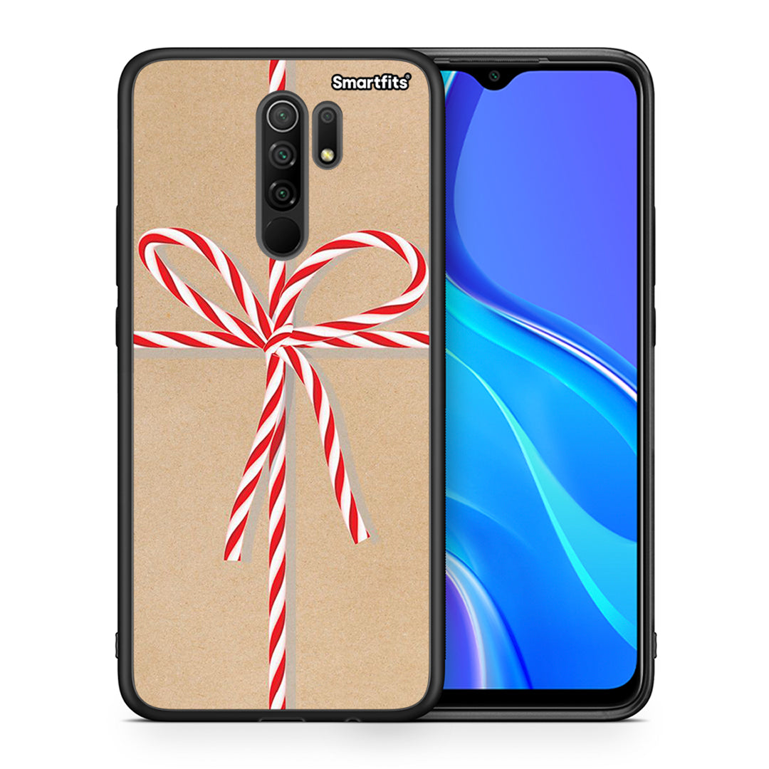 Θήκη Xiaomi Redmi 9/9 Prime Christmas Gift από τη Smartfits με σχέδιο στο πίσω μέρος και μαύρο περίβλημα | Xiaomi Redmi 9/9 Prime Christmas Gift case with colorful back and black bezels