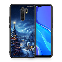 Thumbnail for Θήκη Xiaomi Redmi 9/9 Prime Christmas Scenery από τη Smartfits με σχέδιο στο πίσω μέρος και μαύρο περίβλημα | Xiaomi Redmi 9/9 Prime Christmas Scenery case with colorful back and black bezels