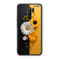 Thumbnail for Xiaomi Redmi 9/9 Prime Yellow Daisies θήκη από τη Smartfits με σχέδιο στο πίσω μέρος και μαύρο περίβλημα | Smartphone case with colorful back and black bezels by Smartfits