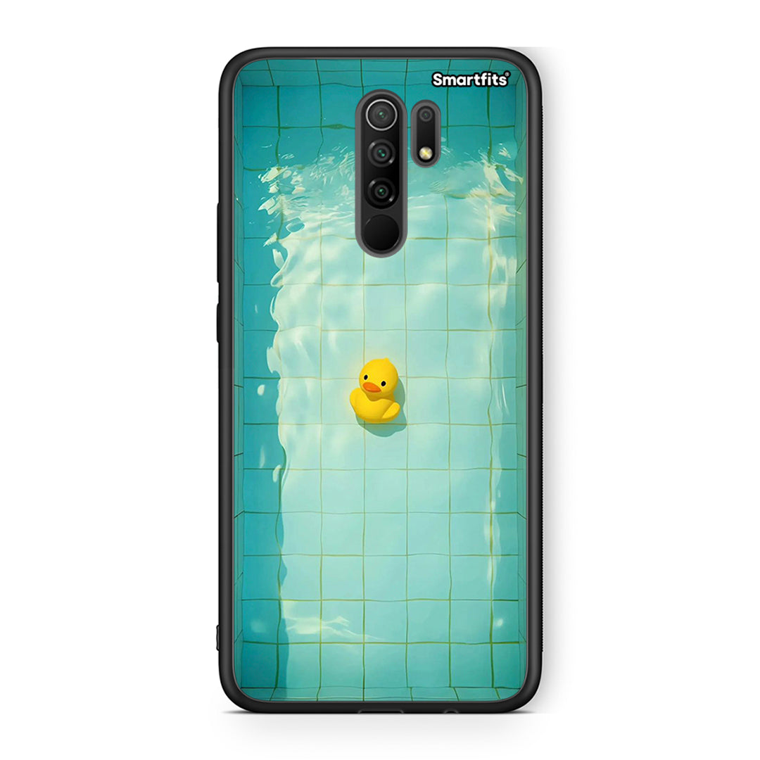 Xiaomi Redmi 9/9 Prime Yellow Duck θήκη από τη Smartfits με σχέδιο στο πίσω μέρος και μαύρο περίβλημα | Smartphone case with colorful back and black bezels by Smartfits