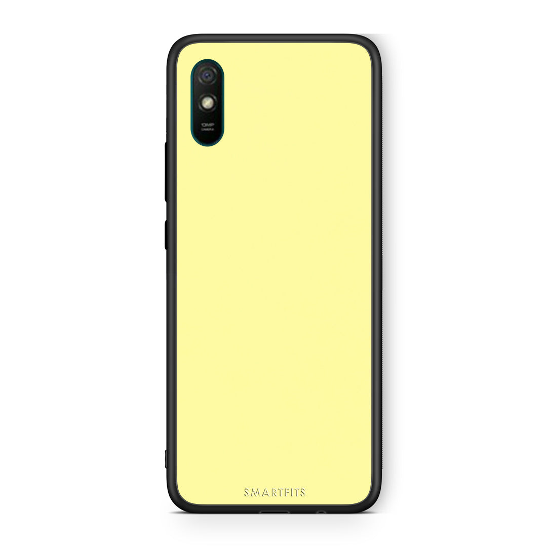 Θήκη Xiaomi Redmi 9A / 9AT Butter Yellow από τη Smartfits με σχέδιο στο πίσω μέρος και μαύρο περίβλημα | Xiaomi Redmi 9A / 9AT Butter Yellow case with colorful back and black bezels
