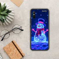 Thumbnail for Christmas Neon Snowman - Xiaomi Redmi 9A / 9AT θήκη