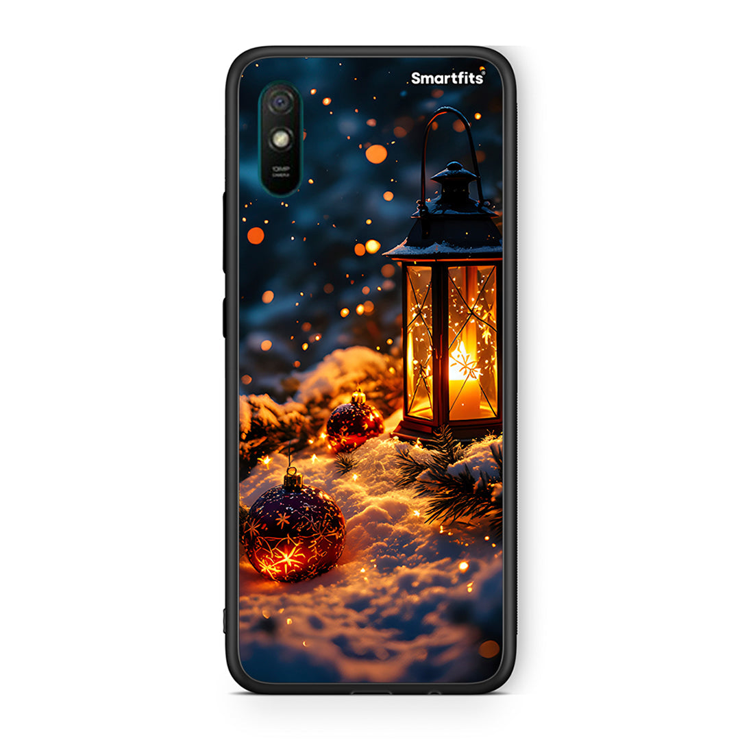 Xiaomi Redmi 9A Christmas Ornaments θήκη από τη Smartfits με σχέδιο στο πίσω μέρος και μαύρο περίβλημα | Smartphone case with colorful back and black bezels by Smartfits