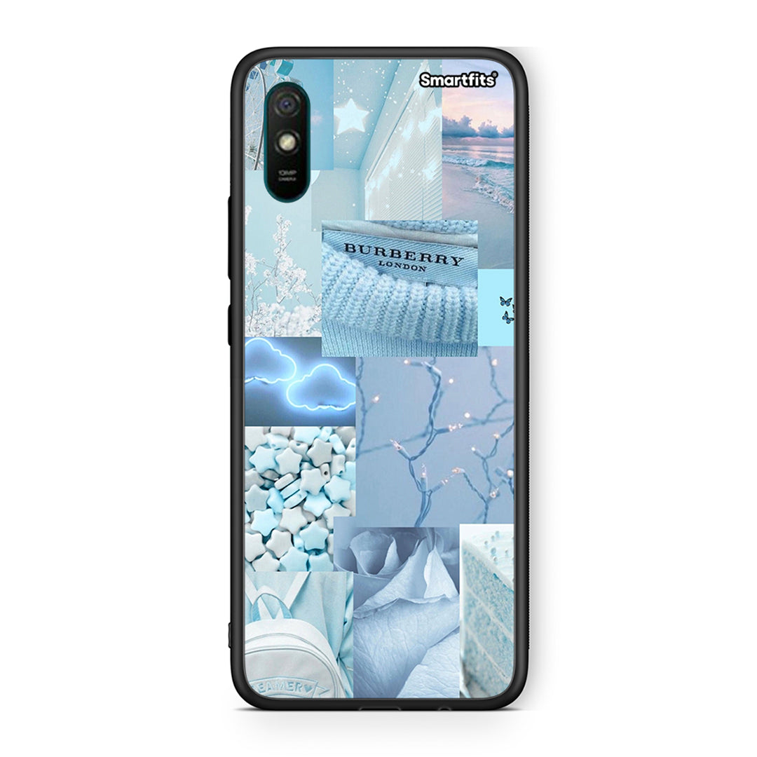 Xiaomi Redmi 9A Ciel Aesthetic Collage θήκη από τη Smartfits με σχέδιο στο πίσω μέρος και μαύρο περίβλημα | Smartphone case with colorful back and black bezels by Smartfits