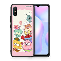 Thumbnail for Θήκη Xiaomi Redmi 9A Cute Companion από τη Smartfits με σχέδιο στο πίσω μέρος και μαύρο περίβλημα | Xiaomi Redmi 9A Cute Companion case with colorful back and black bezels