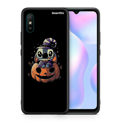 Θήκη Xiaomi Redmi 9A Halloween Stitch από τη Smartfits με σχέδιο στο πίσω μέρος και μαύρο περίβλημα | Xiaomi Redmi 9A Halloween Stitch case with colorful back and black bezels