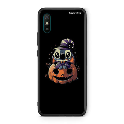 Xiaomi Redmi 9A Halloween Stitch θήκη από τη Smartfits με σχέδιο στο πίσω μέρος και μαύρο περίβλημα | Smartphone case with colorful back and black bezels by Smartfits