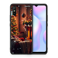 Thumbnail for Θήκη Xiaomi Redmi 9A Home For Christmas από τη Smartfits με σχέδιο στο πίσω μέρος και μαύρο περίβλημα | Xiaomi Redmi 9A Home For Christmas case with colorful back and black bezels