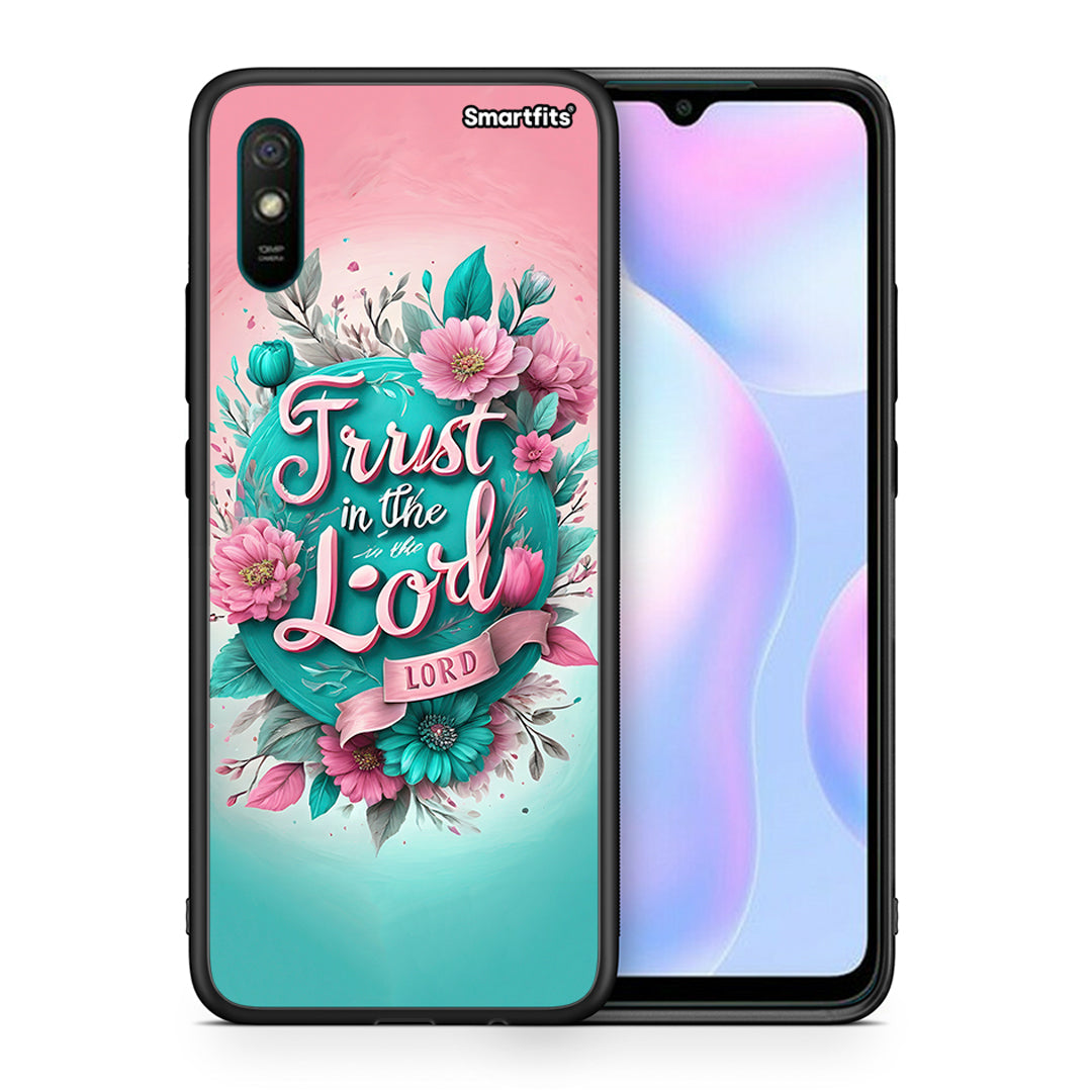 Θήκη Xiaomi Redmi 9A Lord Trust από τη Smartfits με σχέδιο στο πίσω μέρος και μαύρο περίβλημα | Xiaomi Redmi 9A Lord Trust case with colorful back and black bezels