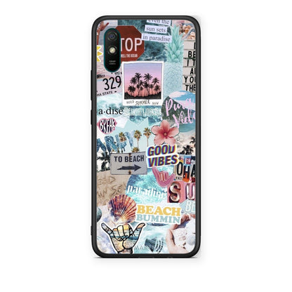Θήκη Xiaomi Redmi 9A / 9AT Summer Vibes από τη Smartfits με σχέδιο στο πίσω μέρος και μαύρο περίβλημα | Xiaomi Redmi 9A / 9AT Summer Vibes case with colorful back and black bezels