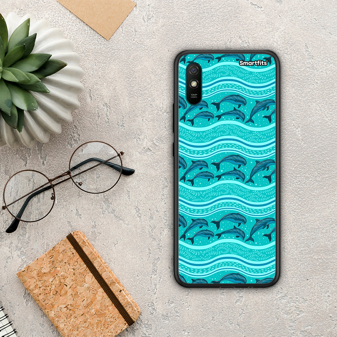 Swimming Dolphins - Xiaomi Redmi 9A / 9AT θήκη