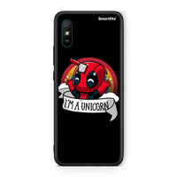 Thumbnail for Xiaomi Redmi 9A Unicorn Deadpool θήκη από τη Smartfits με σχέδιο στο πίσω μέρος και μαύρο περίβλημα | Smartphone case with colorful back and black bezels by Smartfits