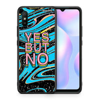 Thumbnail for Θήκη Xiaomi Redmi 9A Yes But No από τη Smartfits με σχέδιο στο πίσω μέρος και μαύρο περίβλημα | Xiaomi Redmi 9A Yes But No case with colorful back and black bezels