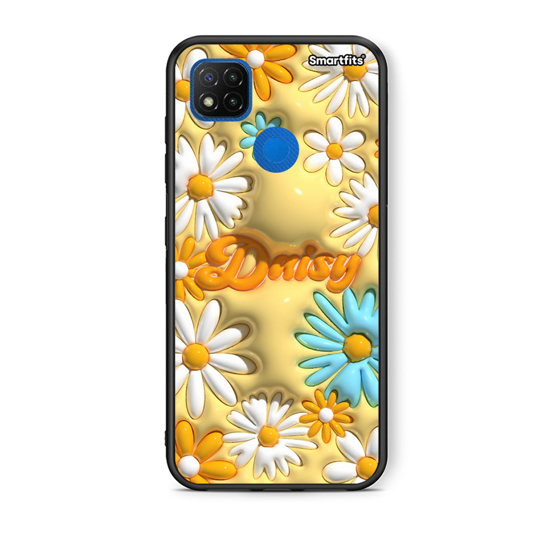 Θήκη Xiaomi Redmi 9C Bubble Daisies από τη Smartfits με σχέδιο στο πίσω μέρος και μαύρο περίβλημα | Xiaomi Redmi 9C Bubble Daisies case with colorful back and black bezels