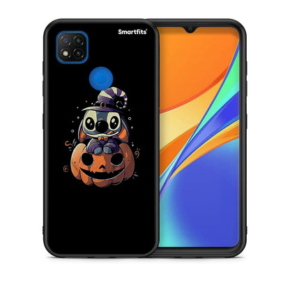 Θήκη Xiaomi Redmi 9C Halloween Stitch από τη Smartfits με σχέδιο στο πίσω μέρος και μαύρο περίβλημα | Xiaomi Redmi 9C Halloween Stitch case with colorful back and black bezels