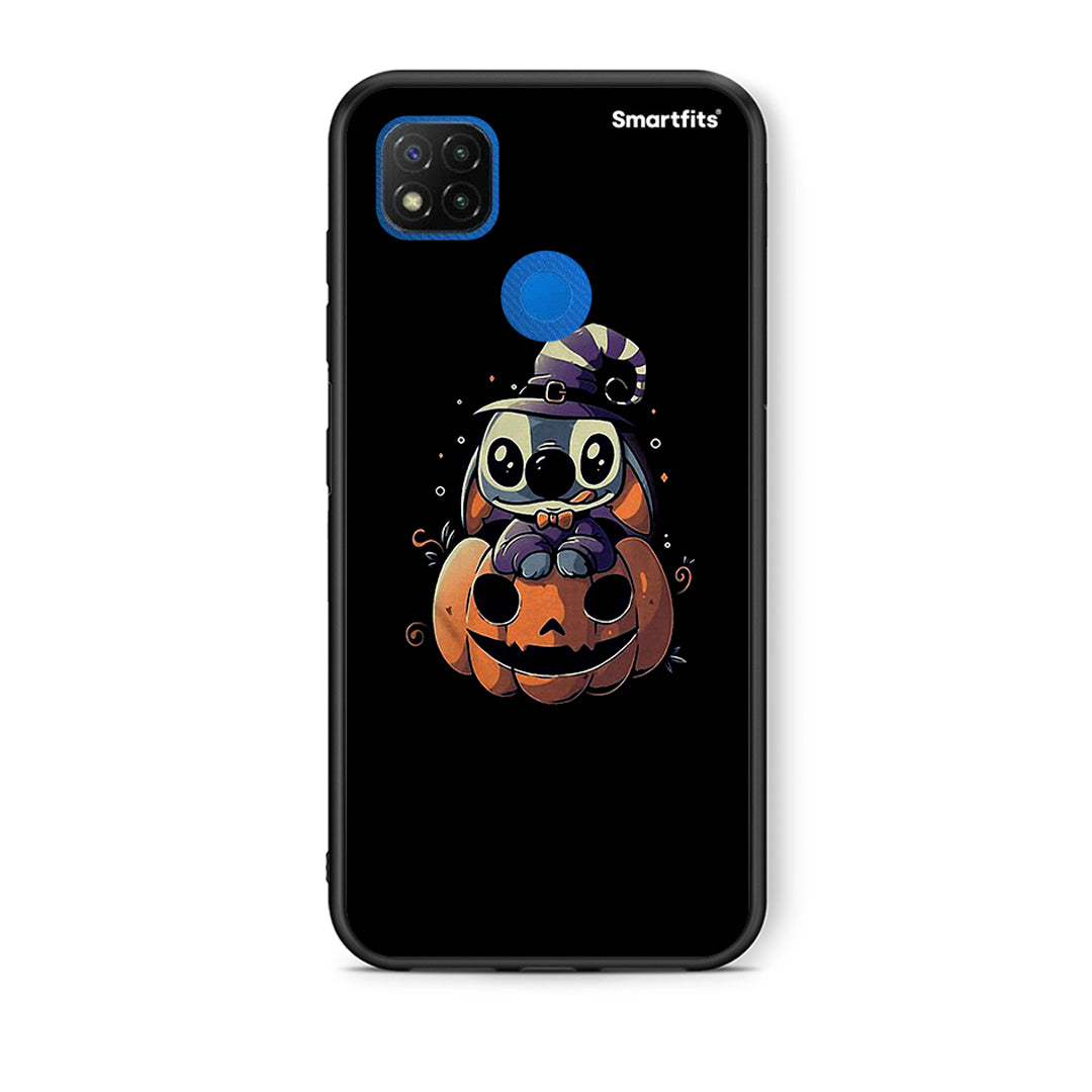 Θήκη Xiaomi Redmi 9C Halloween Stitch από τη Smartfits με σχέδιο στο πίσω μέρος και μαύρο περίβλημα | Xiaomi Redmi 9C Halloween Stitch case with colorful back and black bezels