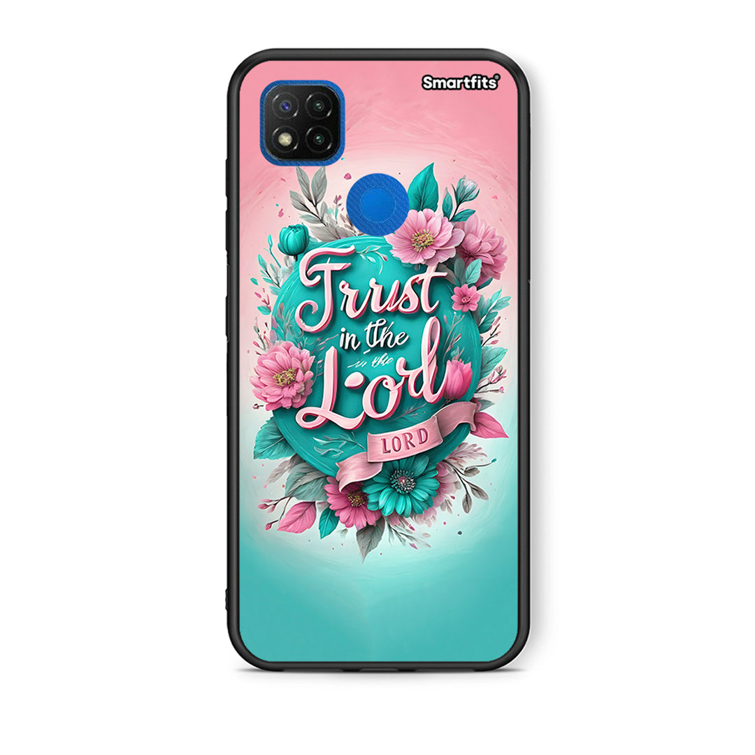 Θήκη Xiaomi Redmi 9C Lord Trust από τη Smartfits με σχέδιο στο πίσω μέρος και μαύρο περίβλημα | Xiaomi Redmi 9C Lord Trust case with colorful back and black bezels