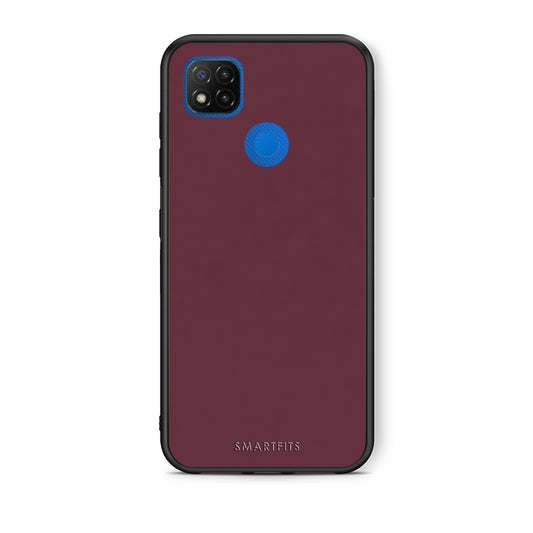 Θήκη Xiaomi Redmi 9C Muted Burgundy από τη Smartfits με σχέδιο στο πίσω μέρος και μαύρο περίβλημα | Xiaomi Redmi 9C Muted Burgundy case with colorful back and black bezels