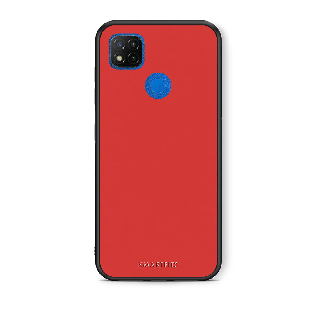 Θήκη Xiaomi Redmi 9C Poppy Red από τη Smartfits με σχέδιο στο πίσω μέρος και μαύρο περίβλημα | Xiaomi Redmi 9C Poppy Red case with colorful back and black bezels