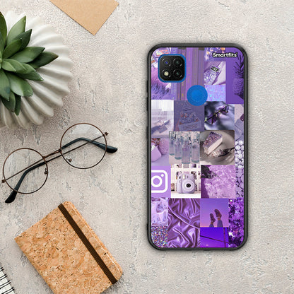 Purple Aesthetic Collage - Xiaomi Redmi 9C θήκη