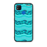 Thumbnail for Θήκη Xiaomi Redmi 9C Swimming Dolphins από τη Smartfits με σχέδιο στο πίσω μέρος και μαύρο περίβλημα | Xiaomi Redmi 9C Swimming Dolphins case with colorful back and black bezels