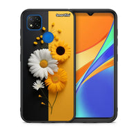 Thumbnail for Θήκη Xiaomi Redmi 9C Yellow Daisies από τη Smartfits με σχέδιο στο πίσω μέρος και μαύρο περίβλημα | Xiaomi Redmi 9C Yellow Daisies case with colorful back and black bezels