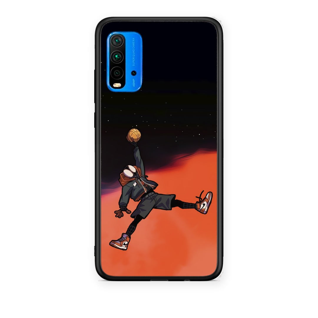 Θήκη Xiaomi Poco M3 Basketball Hero από τη Smartfits με σχέδιο στο πίσω μέρος και μαύρο περίβλημα | Xiaomi Poco M3 Basketball Hero case with colorful back and black bezels