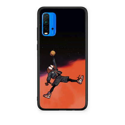 Θήκη Xiaomi Poco M3 Basketball Hero από τη Smartfits με σχέδιο στο πίσω μέρος και μαύρο περίβλημα | Xiaomi Poco M3 Basketball Hero case with colorful back and black bezels
