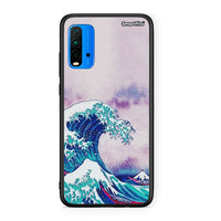 Thumbnail for Xiaomi Redmi 9T Blue Waves θήκη από τη Smartfits με σχέδιο στο πίσω μέρος και μαύρο περίβλημα | Smartphone case with colorful back and black bezels by Smartfits