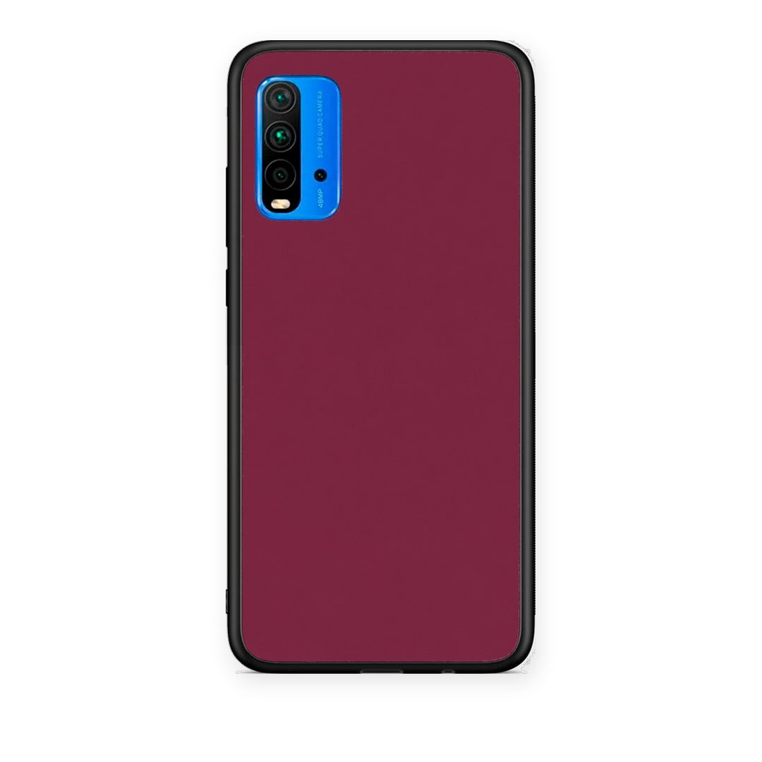 Θήκη Xiaomi Redmi 9T Burgundy από τη Smartfits με σχέδιο στο πίσω μέρος και μαύρο περίβλημα | Xiaomi Redmi 9T Burgundy case with colorful back and black bezels