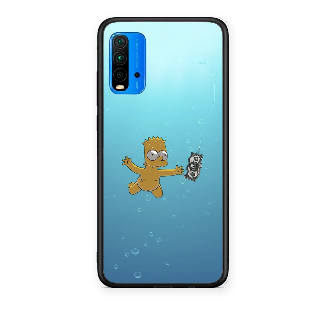 Θήκη Xiaomi Poco M3 Chasing Money από τη Smartfits με σχέδιο στο πίσω μέρος και μαύρο περίβλημα | Xiaomi Poco M3 Chasing Money case with colorful back and black bezels
