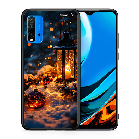 Θήκη Xiaomi Redmi 9T Christmas Ornaments από τη Smartfits με σχέδιο στο πίσω μέρος και μαύρο περίβλημα | Xiaomi Redmi 9T Christmas Ornaments case with colorful back and black bezels