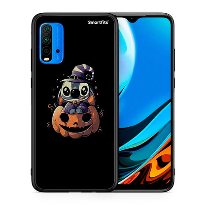 Θήκη Xiaomi Poco M3 Halloween Stitch από τη Smartfits με σχέδιο στο πίσω μέρος και μαύρο περίβλημα | Xiaomi Poco M3 Halloween Stitch case with colorful back and black bezels