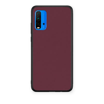 Θήκη Xiaomi Redmi 9T Muted Burgundy από τη Smartfits με σχέδιο στο πίσω μέρος και μαύρο περίβλημα | Xiaomi Redmi 9T Muted Burgundy case with colorful back and black bezels
